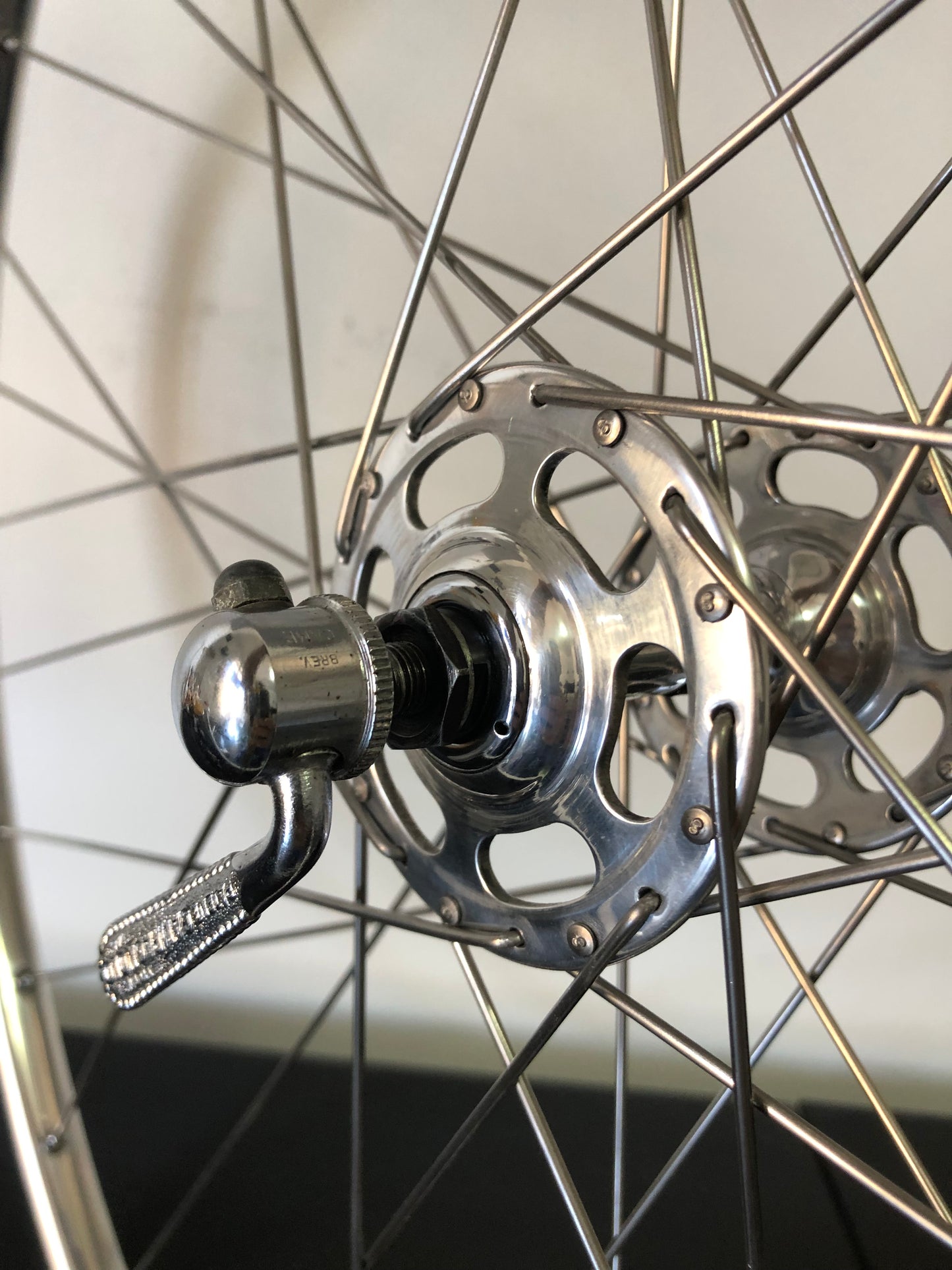 Ruote corsa Campagnolo Record flangia grande, Mavic Monthlery Pro. Tubolari