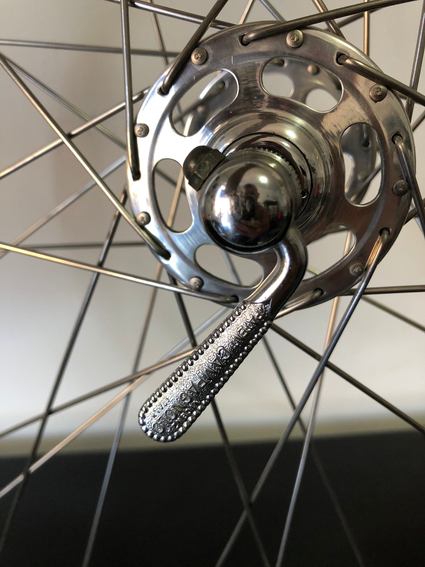 Ruote corsa Campagnolo Record flangia grande, Mavic Monthlery Pro. Tubolari