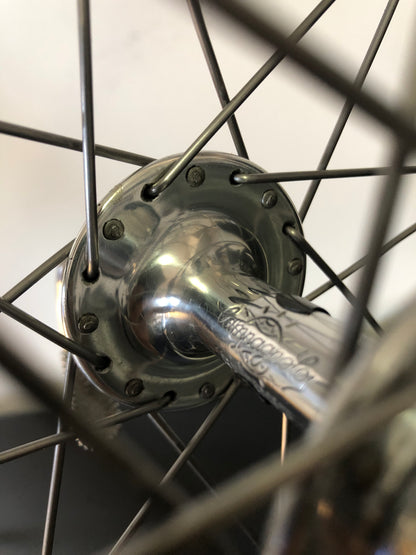 Ruote corsa, cerchi Nisi Laser su mozzi Campagnolo Record; Tubolari, 700c.