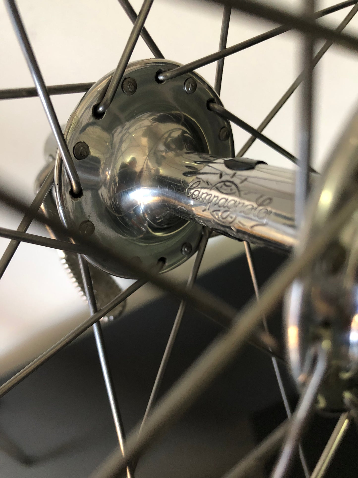 Ruote corsa, cerchi Nisi Laser su mozzi Campagnolo Record; Tubolari, 700c.