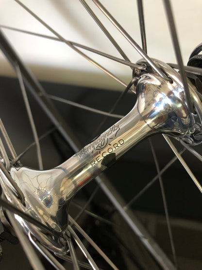 Ruote corsa, cerchi Nisi Laser su mozzi Campagnolo Record; Tubolari, 700c.