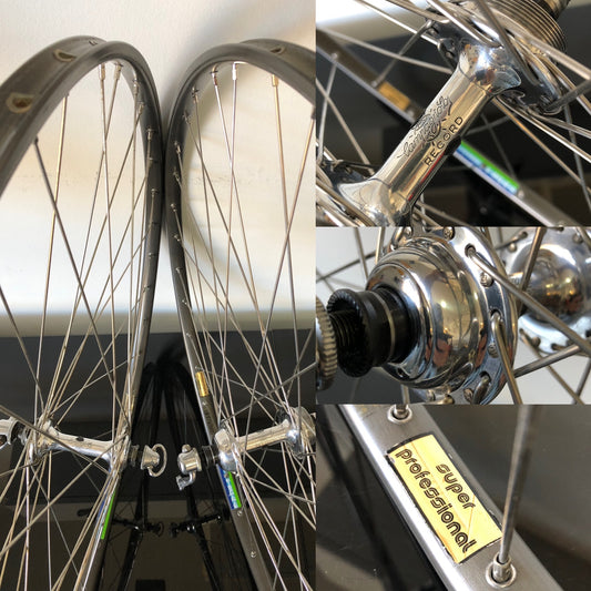 Ruote Campagnolo Record / Ambrosio Synthesis. 700c per tubolari.