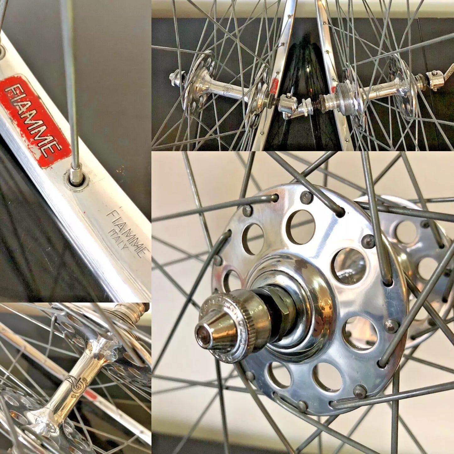 Ruote Campagnolo Gran Sport Nuovo Tipo, con cerchi Fiamme. Per tubolare