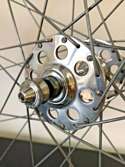 Ruote Campagnolo Gran Sport Nuovo Tipo, con cerchi Fiamme. Per tubolare